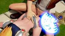 3D blonde teen LoL Lux fantasy sex and facial