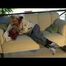 03:20 video with Nina tied and gagged in a shiny white down jacket and rainpants
