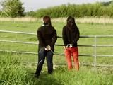 Walking together in cuffs