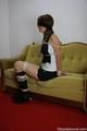 Tanja gets tied on sofa PICS