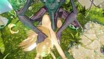3D blonde teen LoL Lux fantasy sex and facial