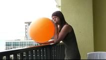 At the balcony