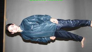 44 pictures of Lupi in shiny nylon rainwear!