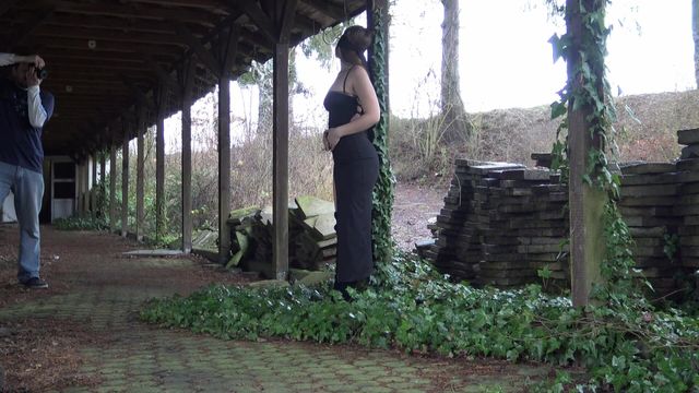 a dress in the abadoned place