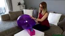 pump inflating a purple TT17 and nail2pop it