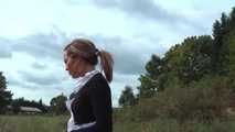047015 Yassie Takes A Very Public Pee In The Parking Lot