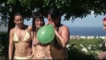 big bang - 4 girls with balloons