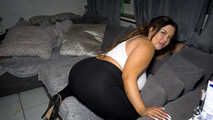 FUCKING BANNED! CUM ON MY LEGGINGS - Big-Ass Teen Melina
