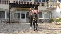 More Bondage Walk Training with tightly bound Tits for Slave Eva