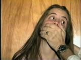 UK GIRL LISA TELLS TRUE LIFE K1DNAP STORY, IS HANDGAGGED, MOUTH STUFFED, AND IS TAPE, CLEAVE & WRIST GAGGED (D39-10)