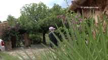 042003 Leticia Pees On The Roof Terrace Staircase