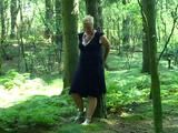 Cuffed to a tree