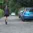 095003 Rock Chick Denise Pees In A Suburban Lane