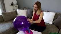 pump inflating a purple TT17 and nail2pop it