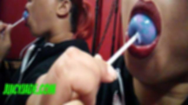 Lollipop Licking- Mirror Fun