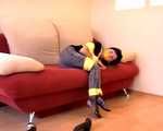 Tied up Marvita in a splendid rope bondage scene (video)