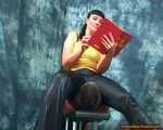 Jill Diamond and her face-chair