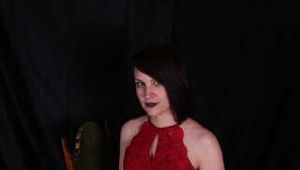 bunny in red dress