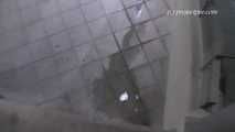 054003 Maja Pees A Flood Before Leaving The Garage