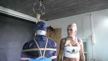 Ms. Ungeniert playing with her Nylonslave