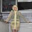 Miss Francine in yellow Schmuddelwedda raincoat