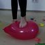barefoot popping in the bedroom