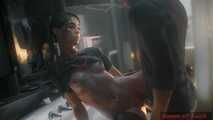 Gol Ellie Halo Bathroom Fuck and Cumshot