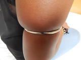Tight closed metal rings for Lynnes juicy upper arms