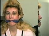 44 Yr OLD HOUSEKEEPER SUCKS & SMELLS HER OWN TOES, LICKS HER WRISTS, STUFFS & HANDGAGS HER OWN MOUTH & IS TIGHTLY BOUND & CLEAVE GAGGED ON BED (D50-2)