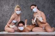 Terry&Vanessa&Penny04-2 - There's a conflict between models and they solve it by bondage