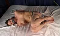 Bianca hogtied