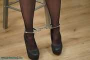 Lady in Leather cuffed