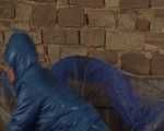 Get 2 Videos with Alina in shiny nylon Downwear from 2008