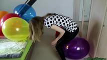 balloon clean-Up (sitting, knee, fingernail)