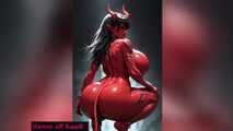 GoL Anime Devil Woman Shaking and Tits Gooning