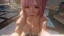 Hot busty 3D Honoka fun sex