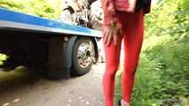 Spaziergang in roten Leggings - 3.Teil
