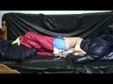 Watch Samantha in 3 Archive Videos enjoying Bondage in her shiny nylon Shorts from 2012.