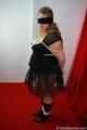 claudia are tied up with rope in PICS