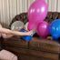 balloon bursting while dildo fucking