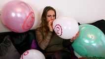 popping C&A balloons and Blow2Pop blue Q16