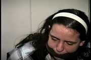 25 YR OLD SINGLE MOM GETS HANDGAGGED, MOUTH STUFFED, CLEAVE GAGGED, GAG TALKING, AND TIGHTLY TIED TO A CHAIR WITH ROPE (D74-1)