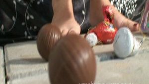 Schokolade zertreten