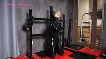 Xiaomeng Breathplay Punishment in Latex Suit and High Shoes