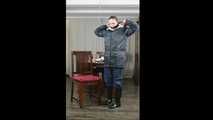  Selfbondage in rainwear next try