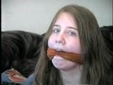 19 Yr OLD CRYSTAL IS MOUTH STUFFED, CLEAVE GAGGED, BAREFOOT, TOE TIED, MAKES RANSOM CALL & WRITES K1DNAP NOTE (D53-14)