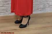 Damsel Sophia cuffed with special rigid cuffs