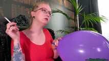 Blow2Pop purple U16 and U15 *marble* while smoking