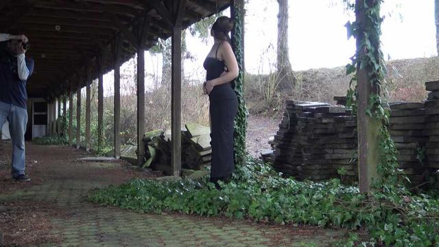 a dress in the abadoned place