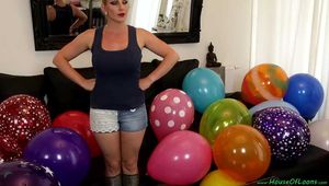balloon cleanup in the living room